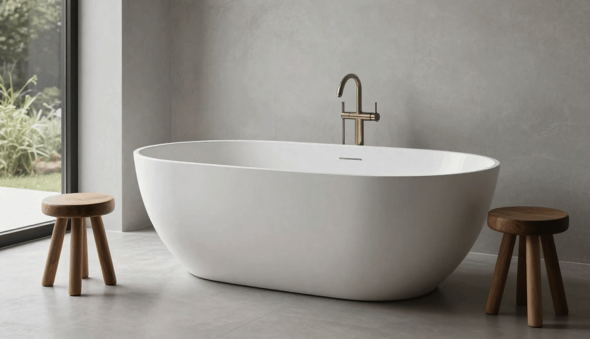 bañera de solid surface