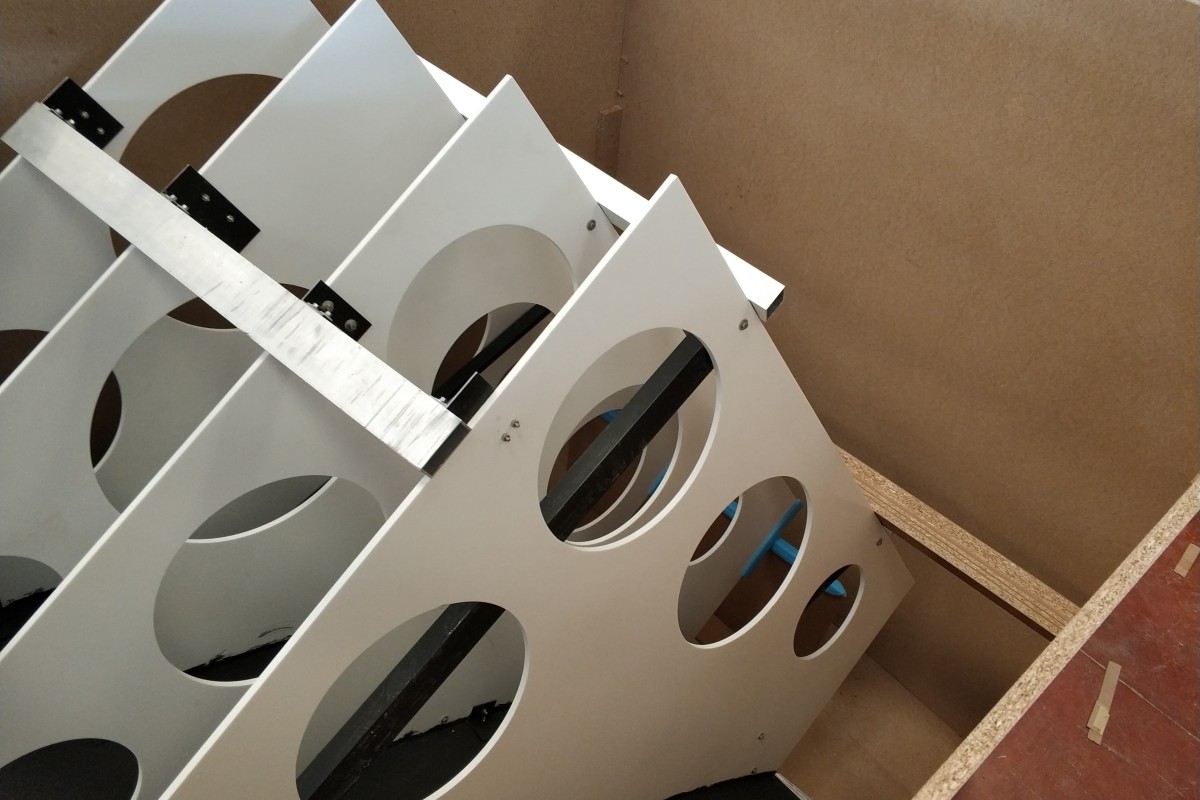 production process for the Chicago Mercantile Exchange lobby